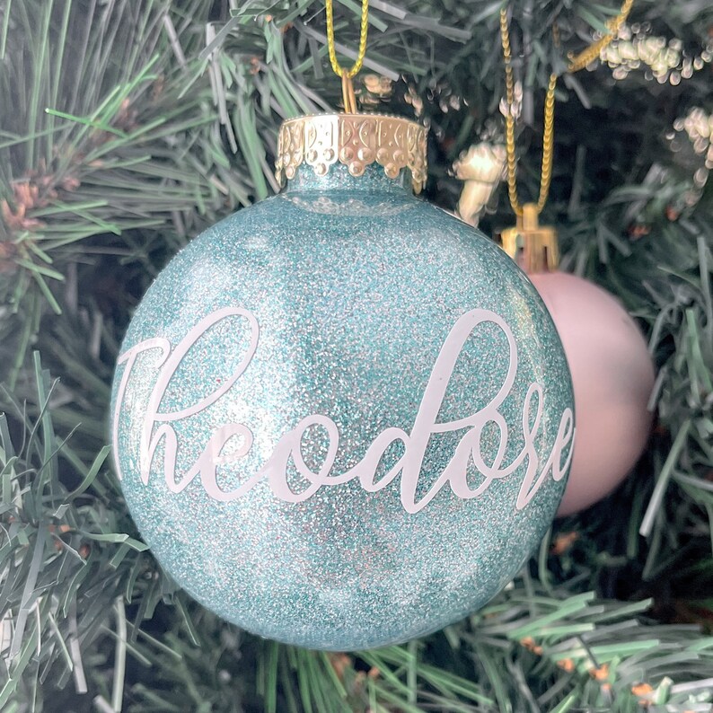 Personalised Christmas Baubles/custom Name Christmas Tree Etsy Australia