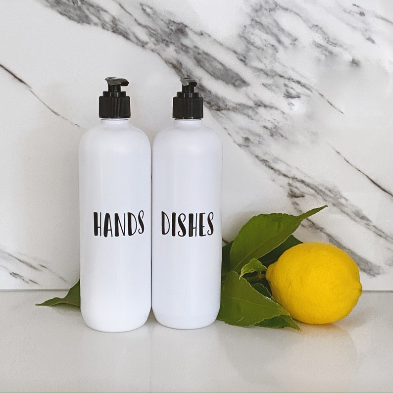 500ml Pump Bottles Labels Hand Wash Bottle Hand Wash Dish Etsy