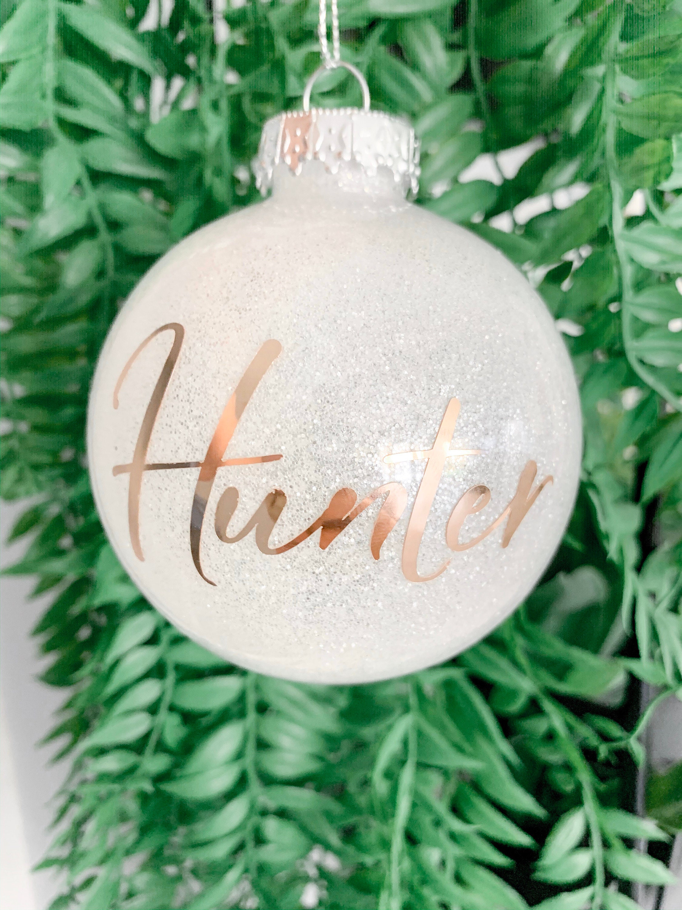 Personalised Christmas Baubles/custom Name Christmas Tree - Etsy ...