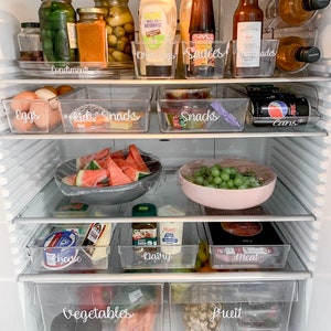 Fridge Labels/ Fridge Organisation