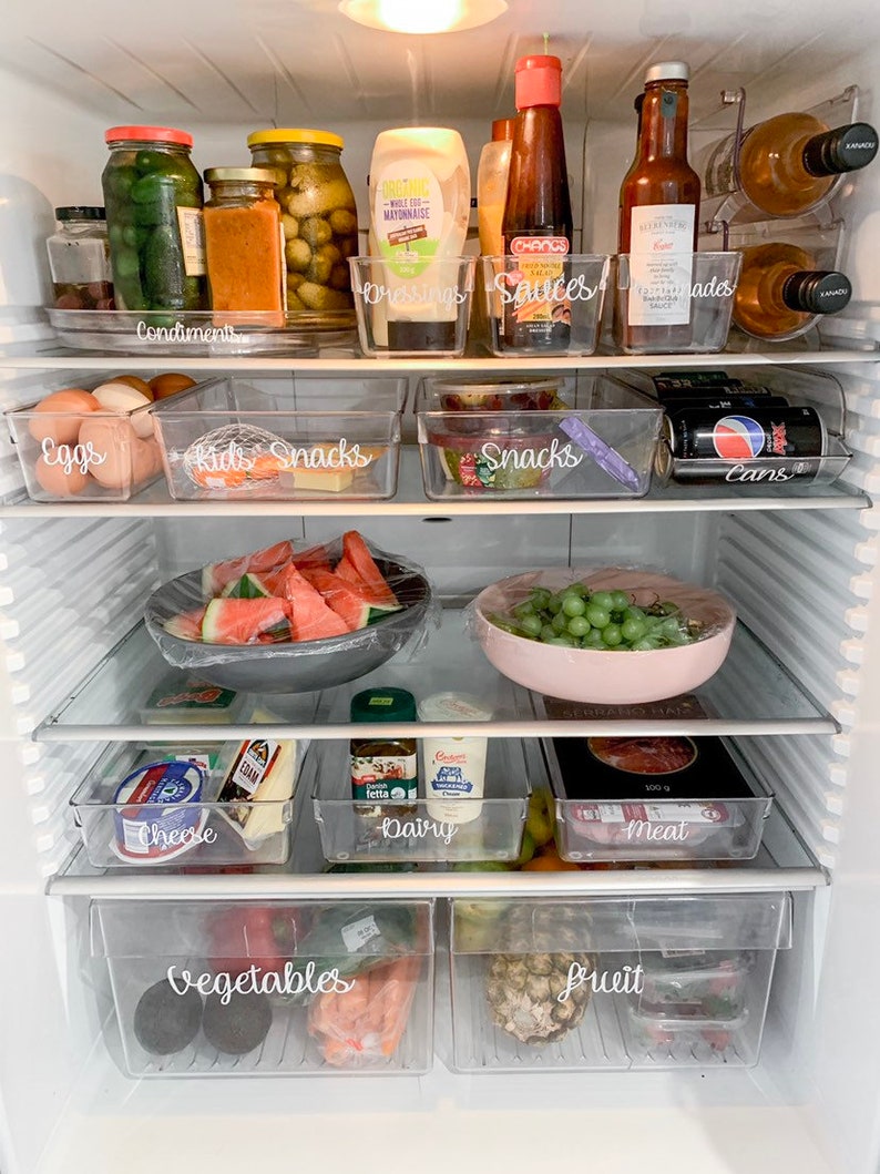 Fridge Labels/ Fridge Organisation Etsy Australia