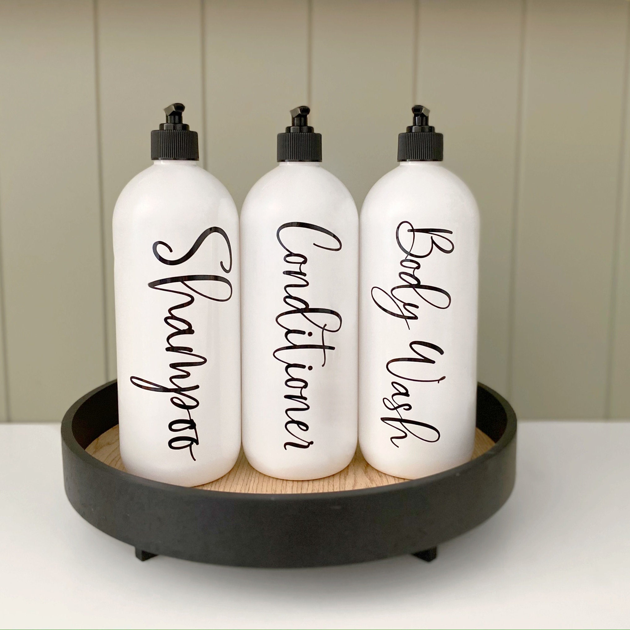 Shampoo Bottle Labels//1L Pump Bottle Labels Etsy