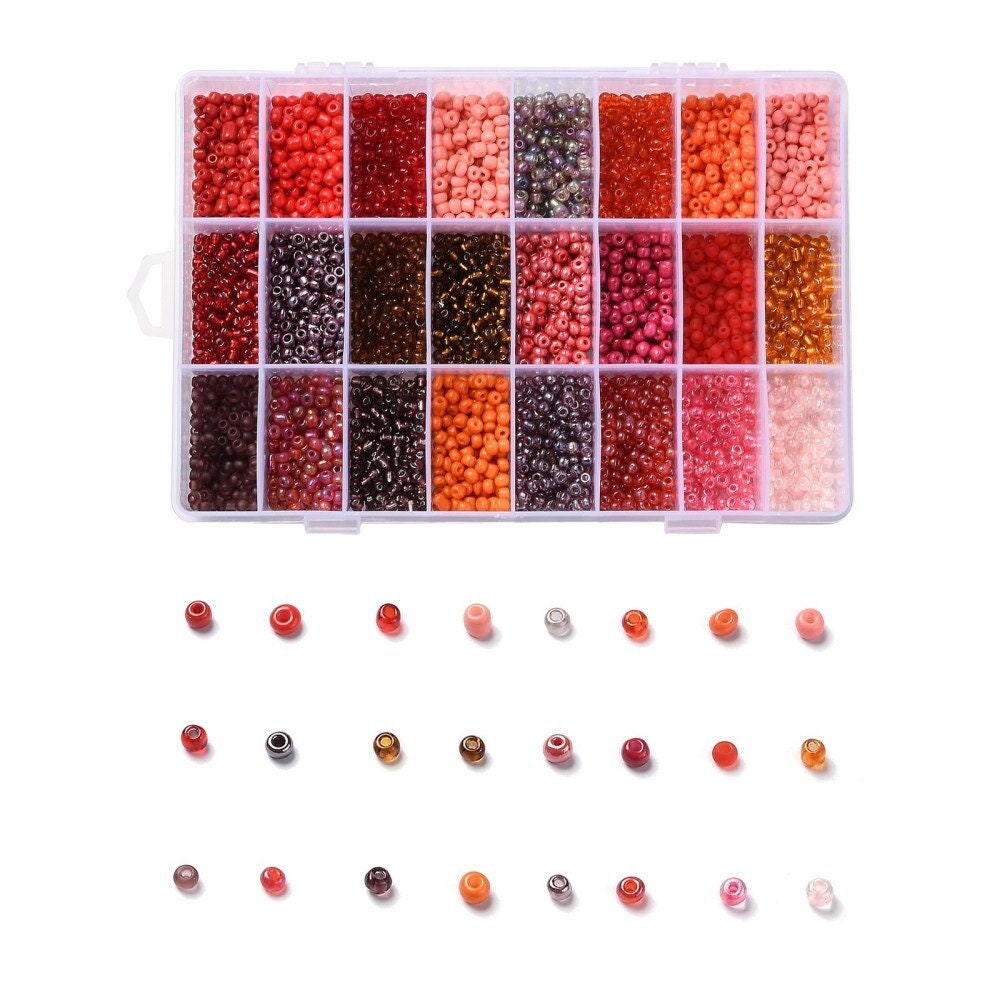 Miyuki Seed Beads Starter Set, 56 Colours 280 Gr 11/0 Round Seed Beads,  Needle, Thread,Container
