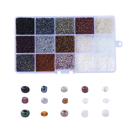 Glass Seed Bead Jewelry Making Kit Multicolor Miyuki Glass Etsy