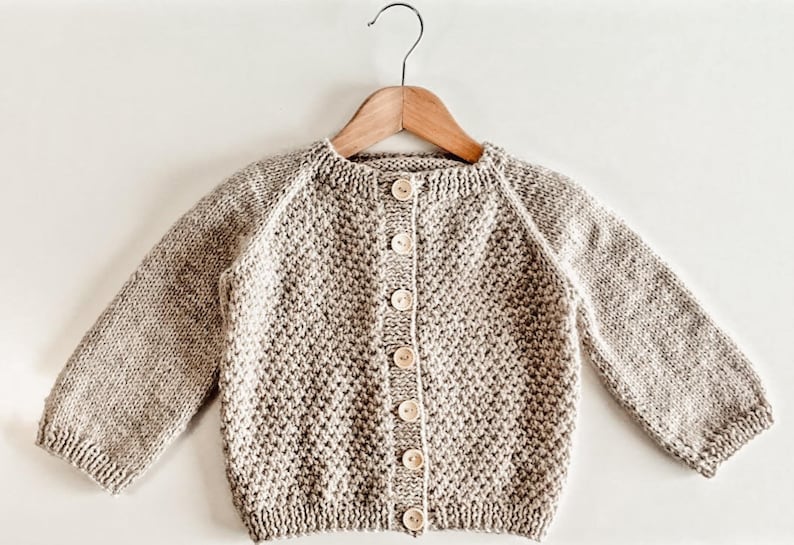 KNITTING PATTERN Pdf Baby Cardigan Pattern Top Down Baby Etsy