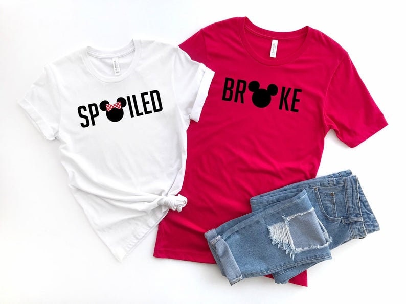 Spoiled broke disney shirts deals