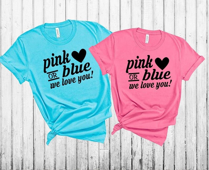 Boy or Girl Gender Reveal Party Shirts Gender Reveal Tees Etsy