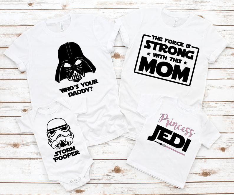 Download Star Wars Family Shirts Disney Star Wars Matching Cute Family Etsy