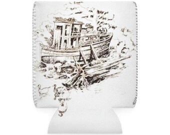 Dose Cooler Sleeve Boot und Enten Custom Art Bier sleeve coozie genäht