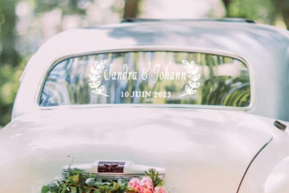 Stickers pour voiture mariage -  France