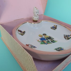 VENDU – Ancienne assiette chauffante bébé porcelaine shabby – Le Grenier de  Lisette