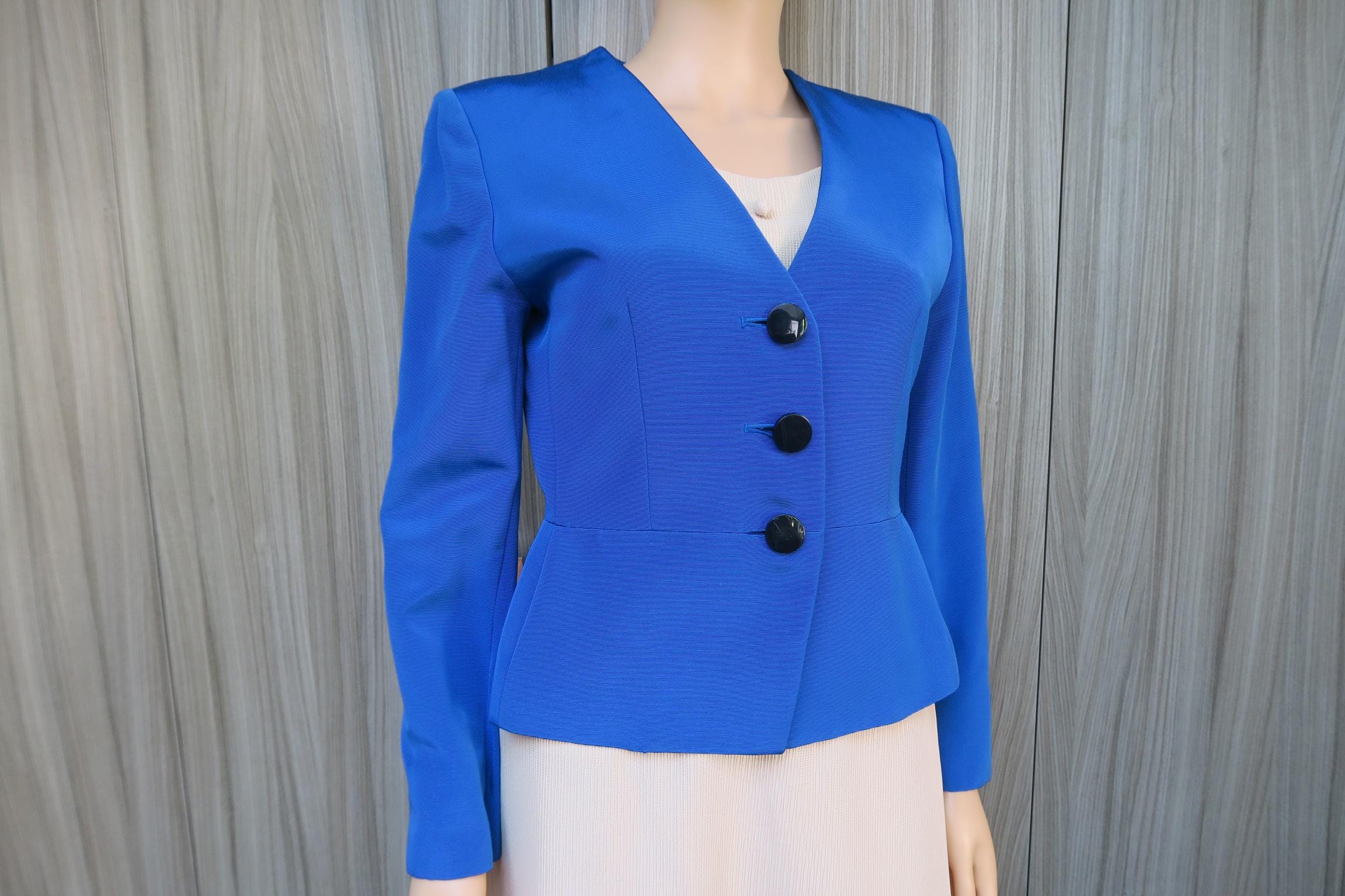 Veste bleue, veste chic, veste de tailleur femme