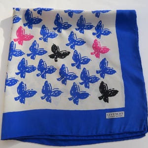Foulard Rectangle Papillons Jaune - Viscose - Grand Format - Neuf Sans étiquette