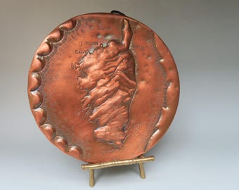 Plaque de cuivre CORSE