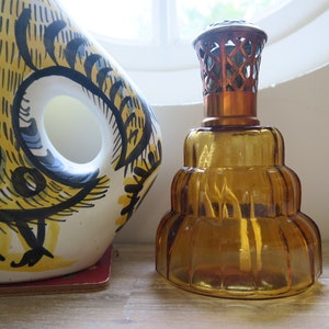 Lâmpada âmbar BERGER Z estilo art déco oriental