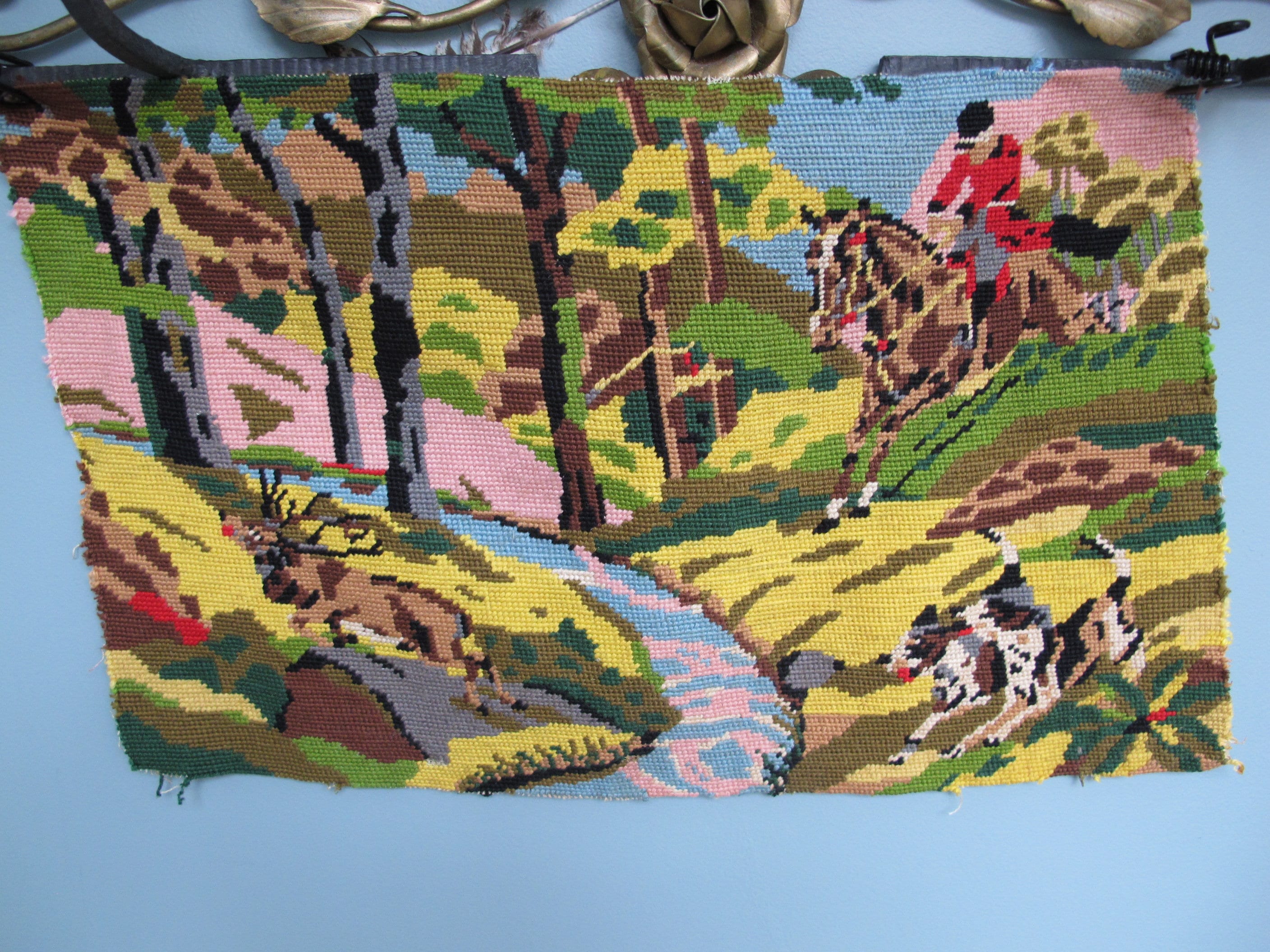 Canevas Tapisserie Chasse à Cour