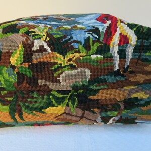 Recycled canvas bag, tropical pattern image 3