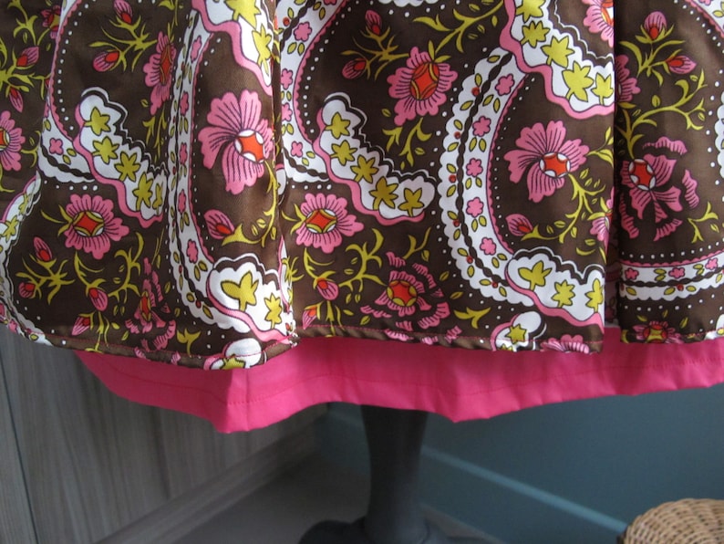 Designer skirt in vintage fabrics size 38 fabric brand