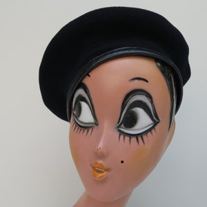 Faure navy blue military beret, size 57