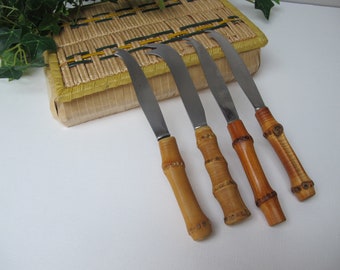 Bamboo handle cheese knives, sold individually