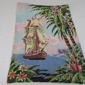 Canevas tapisserie caravelle sous les tropiques