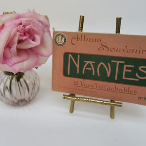 Nantes, album souvenir, carnet de 9 cartes anciennes