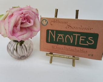 Nantes, Souveniralbum, Buch mit 9 alten Karten