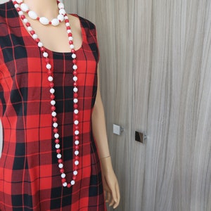 Red and black Scottish dress, size S, tartan