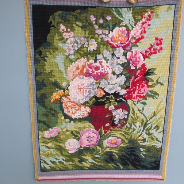 Grande tapisserie bouquet de fleurs