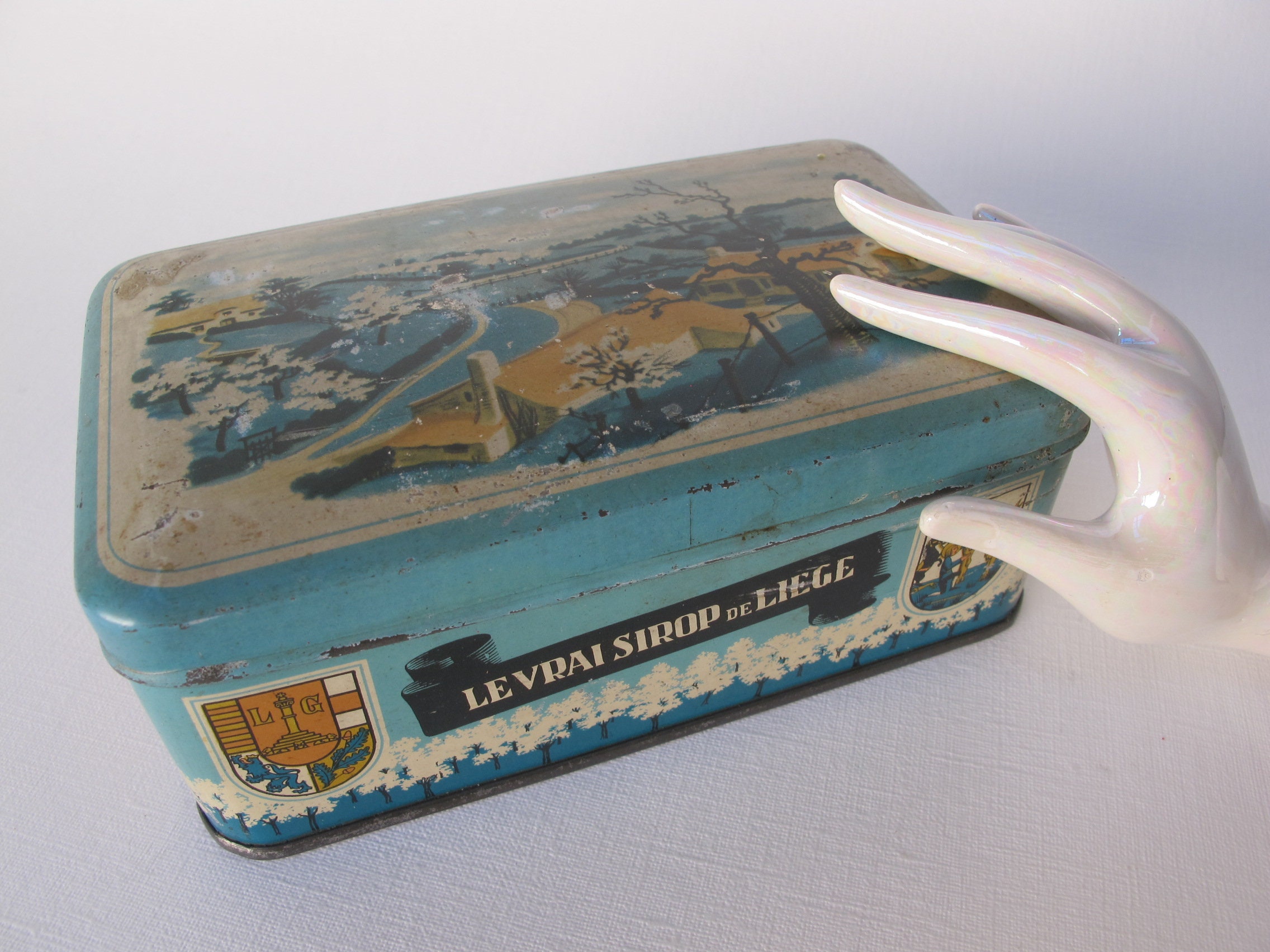 Boite en Métal Le Vrai Sirop de Liège Meurens