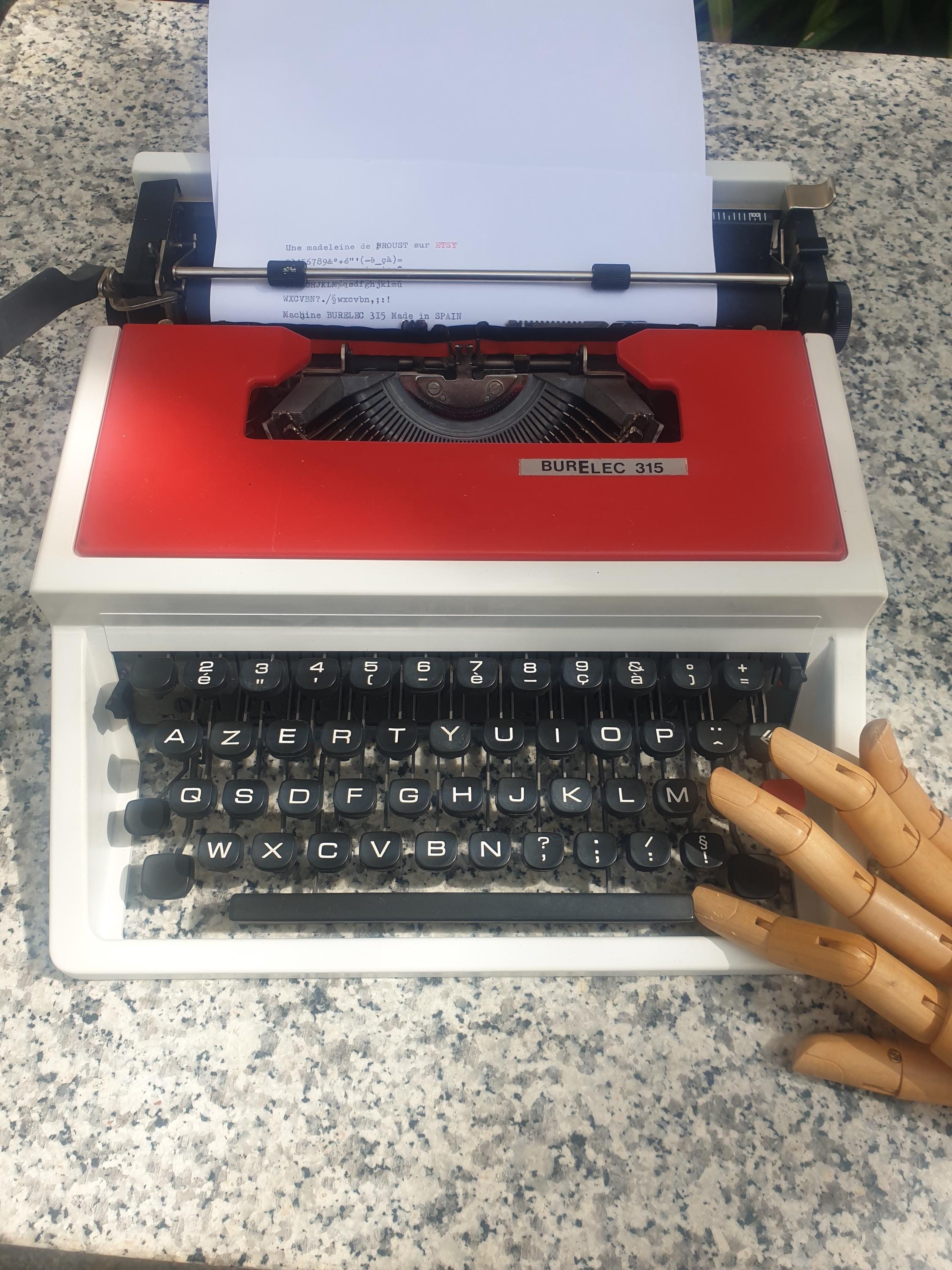 HERMES BABY タイプライター オレンジ ヴィンテージ 動作品