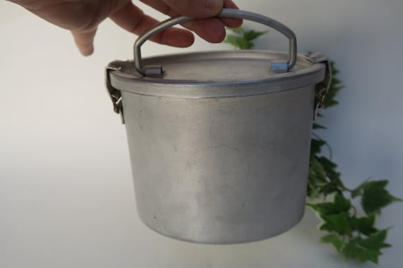 Lunch box, fricot box, bowl, meals, vintage alumi… - image 2