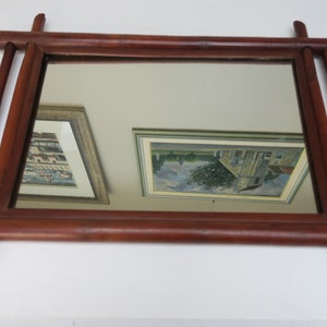 Miroir mural en bambou image 2