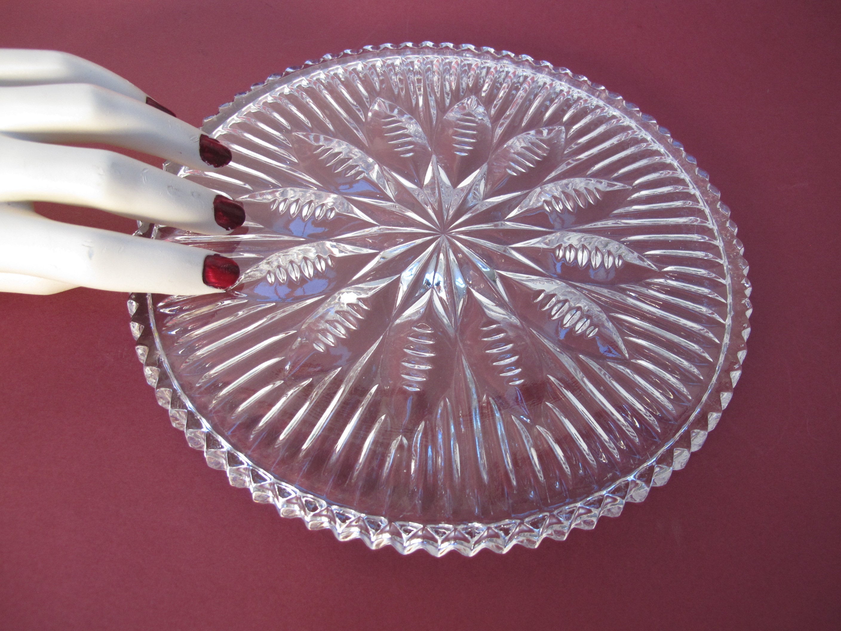 Dessous de Plat en Verre Moulé Feuille Châtaignier