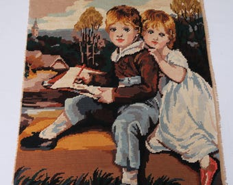Tapestry canvas The Bowden Children after J. Hoppner sold individually