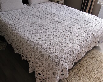 Couvre Lit Au Crochet Etsy