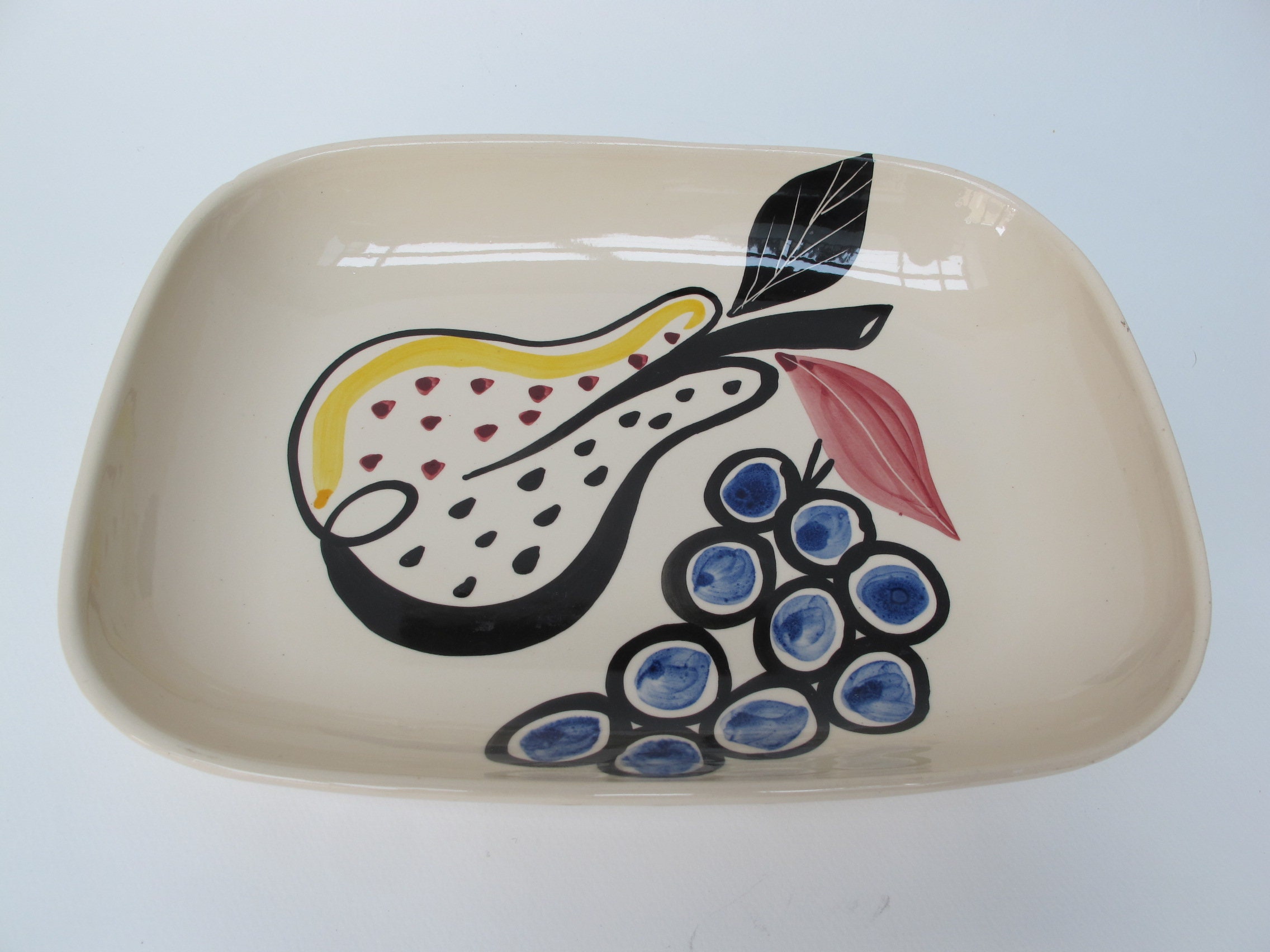 Coupe à Fruits, Plat, en Céramique Le Poët Laval France