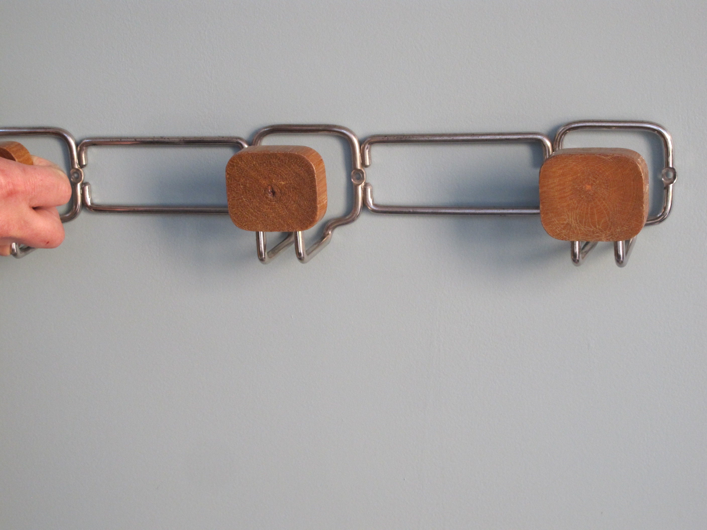 Porte Manteaux Bois et Métal 3 Têtes