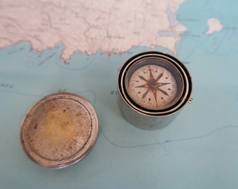 Vintage metalen kompas