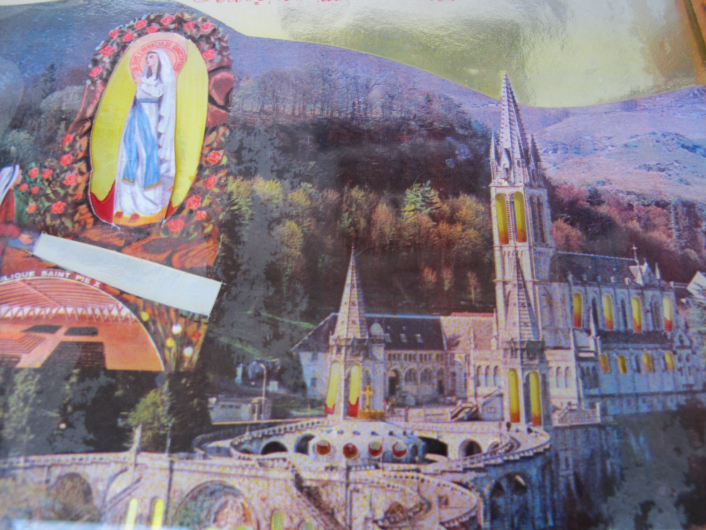 Dessous de plat souvenir de Lourdes boite à musique Etsy 日本