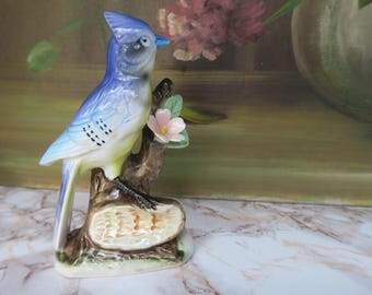 Vtg Capodimonte Savastano Italy Porcelain Bird on a Branch