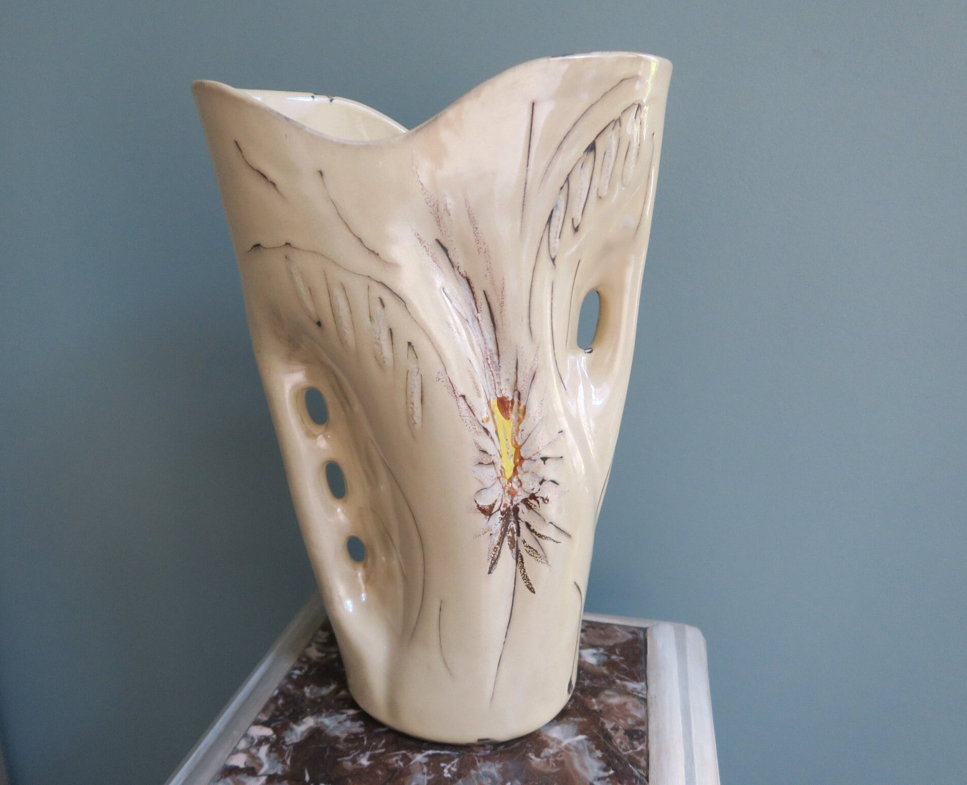 Grand Vase Vallauris Crème