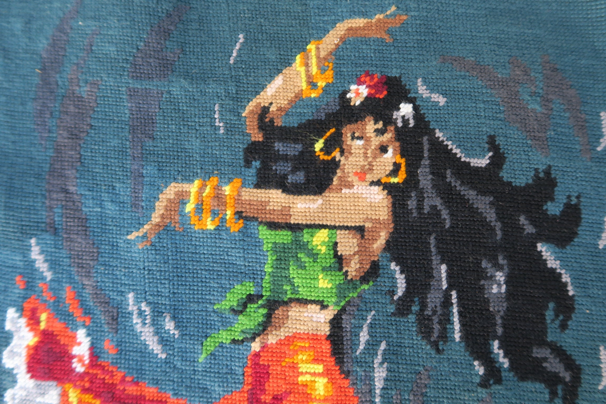 Canevas Tapisserie Danseuse de Flamenco, Gitane