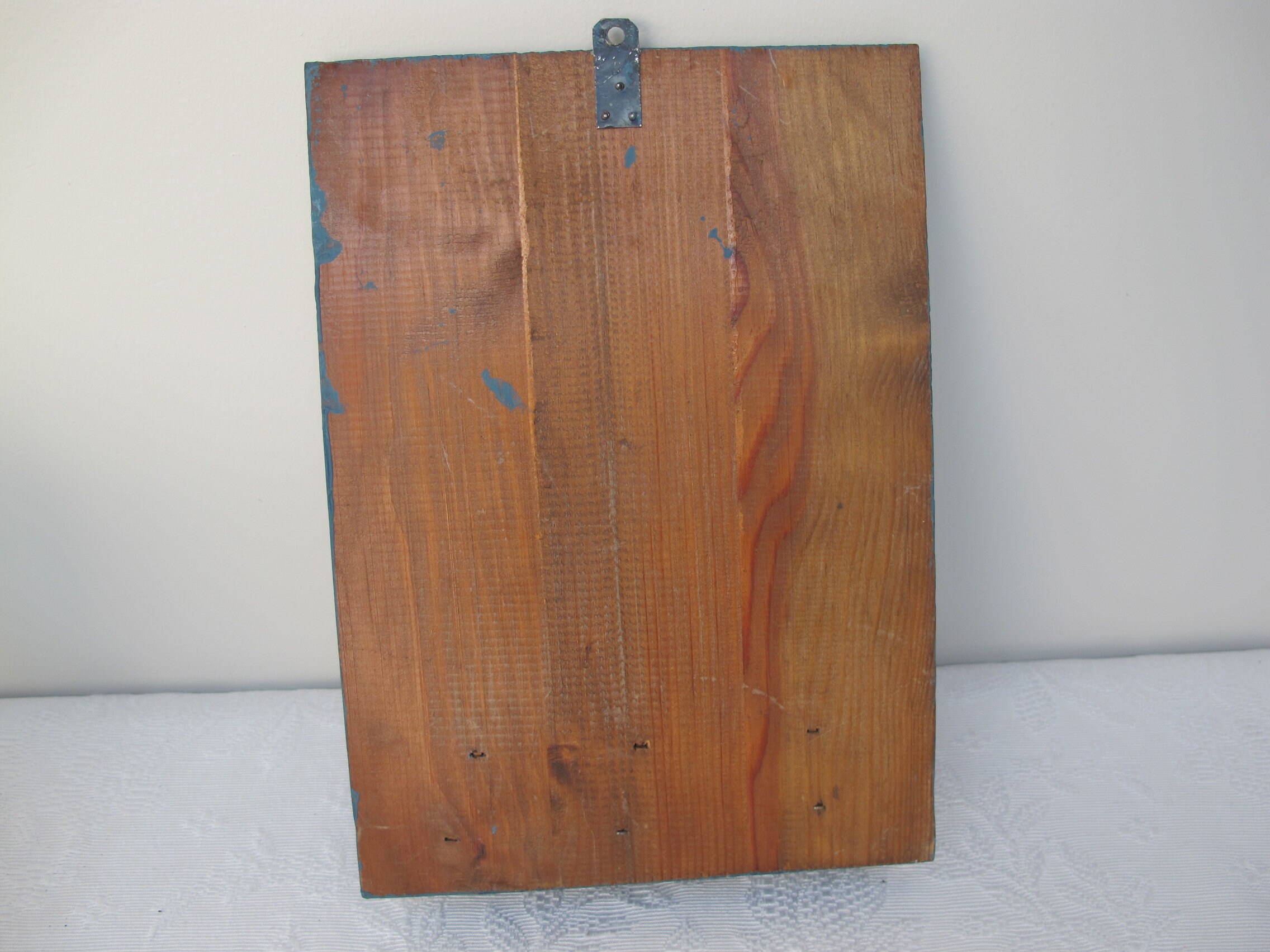 Altes Spiegel mit einem kleinen Aufbewahrungsraum Gehämmerte | Etsy