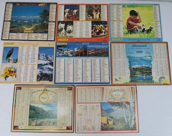 Old calendars sold individually: 1961, 1963, 1964, 2001, 2002, 2003, 2004, 2005