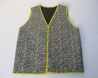 Quilted cotton vest, child size
