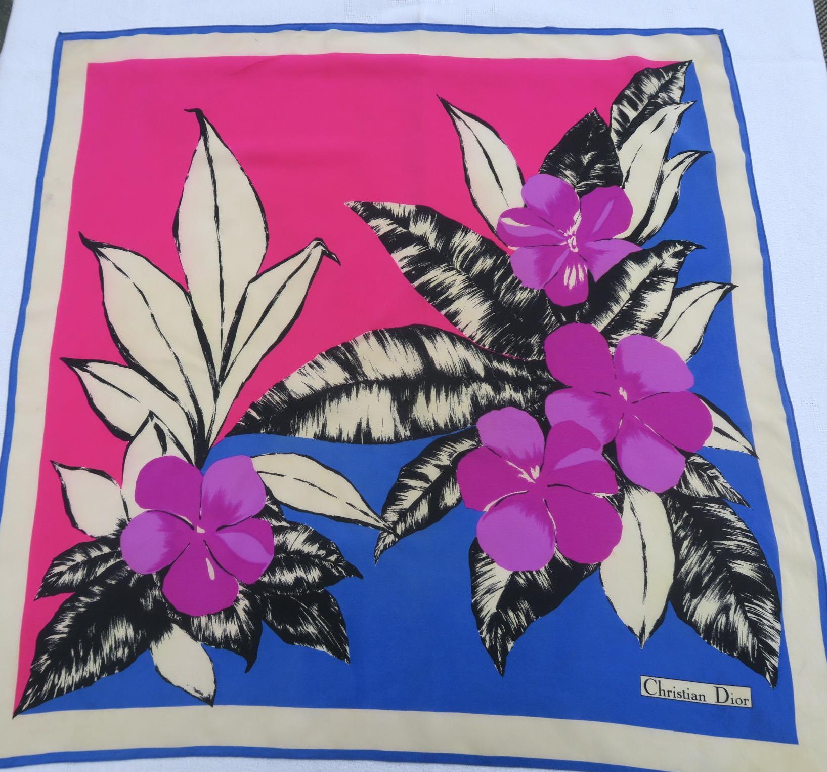 Dior flower scarf - Etsy 日本