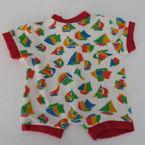 Pyjama bébé ou tenue de baignade en éponge pour bébé, 70s