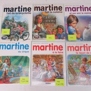 Lot de 6 MARTINE, livres illustrés pour enfant