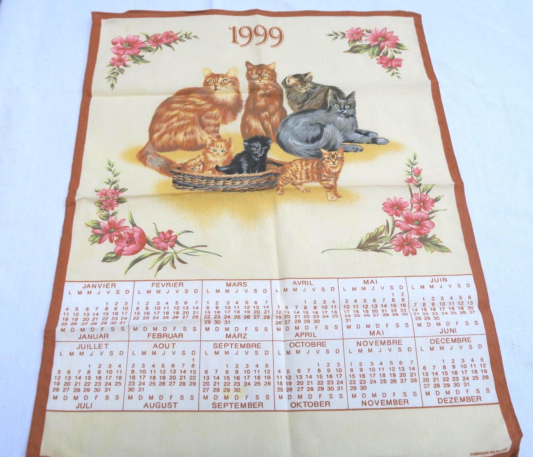 1999 Calendar - Etsy Hong Kong